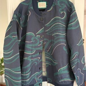 Scotch & Soda Navy and Teal Jacket